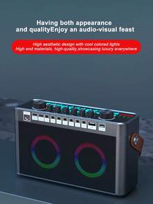 SY9- Home KTV Live Broadcast Sound Card Integrated Machine Microphone Microphone 3D Surround Stereo Sound Effect  Audio KTV Karaoke Song Machine - Black - View 8