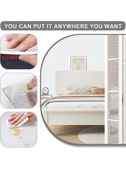 1Roll Texture Peel Paste Thick Wallpaper Foam Self Adhesive Waterproof Removable Wand ation Living Room Bedroom (19.69inX196.85in/19.69inX393.7in),Renovation Stickers Panels,Wall Paper, Wallpapers, Items Refresh Your Home,Rama view 6