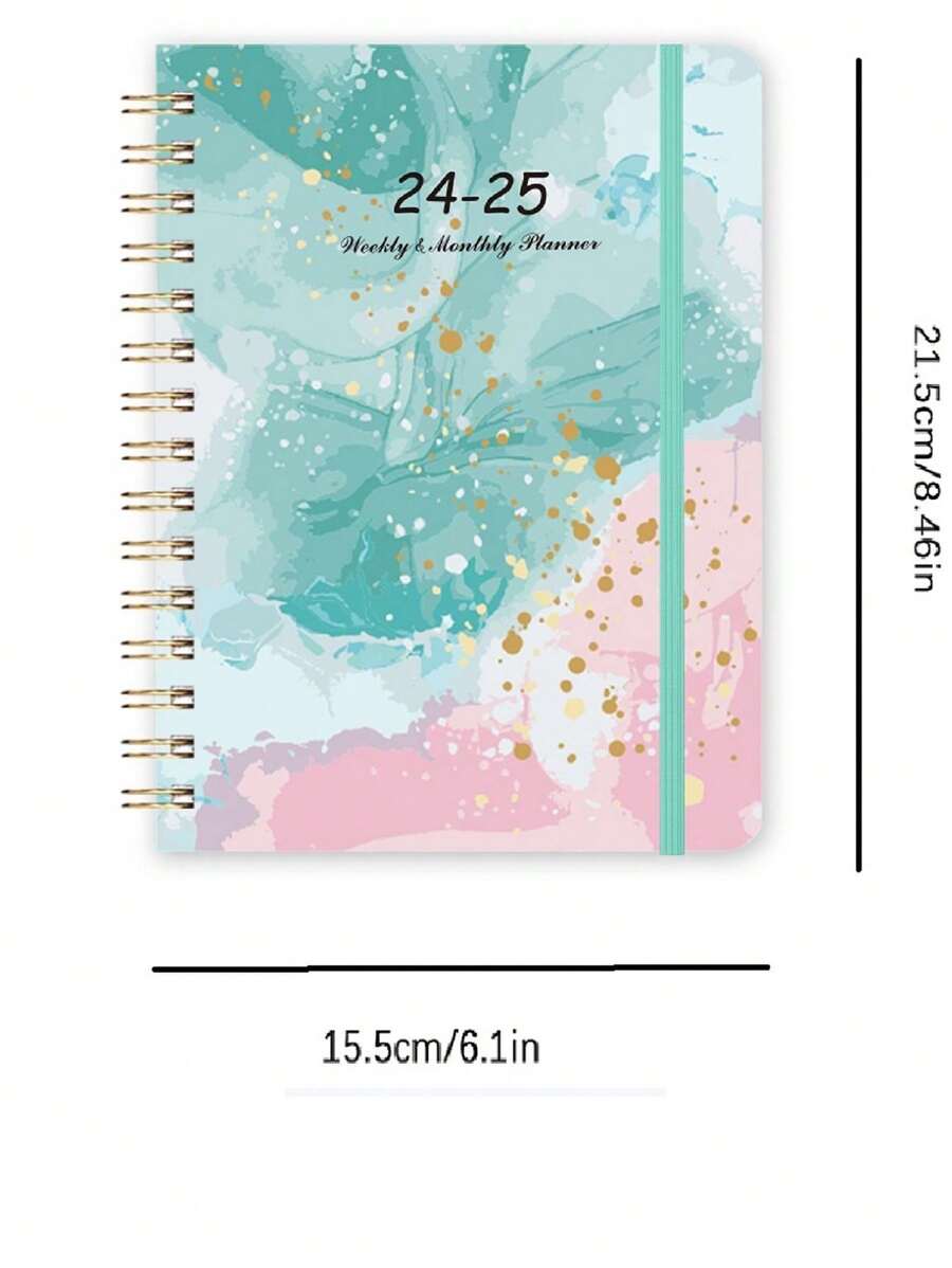 2024 New Arrival Planner, Schedule Notebook, Flower Diary, Spiral ...