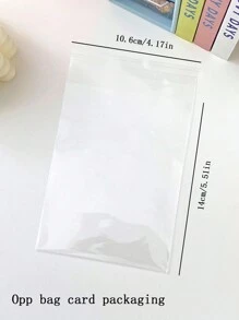 10PCS Korean Ins Fashion Cute 3-Inch Photo Card Back Card Foldable Card Holder Original Ins Folding Card Packaging Material Card Set Card Delivery Message Card Gift Packaging Card Greeting Card Campus Supplies Student Stationery,Funny,Gift Card Back To School,Valentine,Wedding,Mother's Day,Mom's Gift,Back To School,School Supplies - Multicolor - View 11