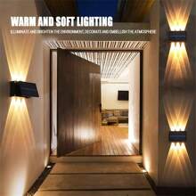 Illuminate Your Outdoor Space With 1 Solar Fence Light – Waterproof, Color-Changing, From Dusk Till Dawn! - Black - View 2