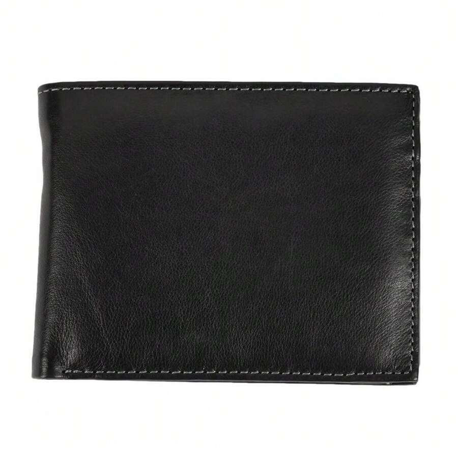 Eastern Counties Leather Mens Mark Trifold Wallet With Coin Pocket (Black) - Black - View 1