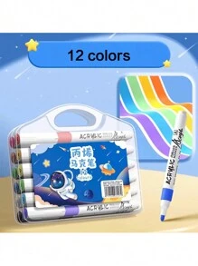 New Acrylic Marker Student Watercolor Pen Art Painting Special Color Opaque Stackable Color Marker Set - Pink - View 9