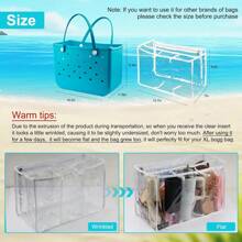 Clear Beach Bag Organizer Original Accessories For , PVC Waterproof Inner Bag Fits Large Bag With Separated Compartment Interior Bag, Storage Bag Suitable For  Organizing Your Bag And Divide Space - Multicolor - View 7