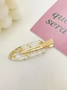 DIYPLUS 2pcs/4pcs Set Glittery Gold Bridal Hair Clips, Perfect Engagement/Wedding Gift, Includes Card Paper (Gold Color) Claw Clips Hair Claws Hair Barrettes