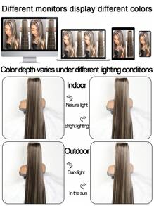 Black Mixed Color Extra Long Straight Hair 5 Clips Hair Extensions Ponytail Extension For Ladies Girls 20 Inches To 40 Inches Clip In Extensions Hairpieces For Women Suitable For Various Occasions Including Music Festivals, Parties, Cosplay, Holidays And All Seasons
