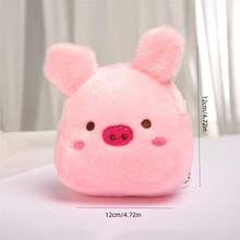 1 pieza Lindo monedero de peluche en forma de animal, creativo porta tarjetas portátil para almacenamiento - Multicolor - Ver 3