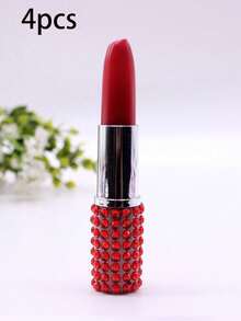 1 szt. Długopis w kształcie szminki wysadzany diamentami, urocze artykuły papiernicze dla studentów, pisanie podpisów i artykuły biurowe - Wielokolorowe - Zobacz 14