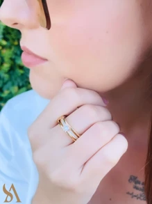 Single Ring - 金色 - 查看 1