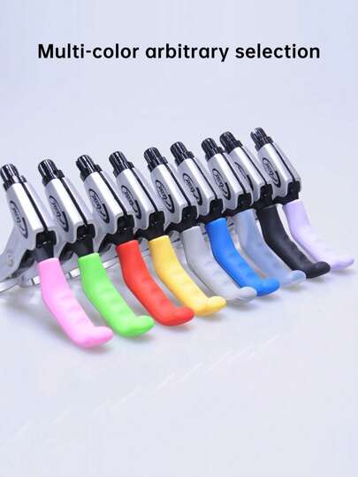 1pair Mountain/Road Bike Brake Lever Protective Cover, Universal Anti-Wear Foldable Silicone Slip-Resistant Handlebar Cover