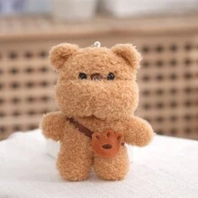 1pc Cartoon Doodoo Face Teddy Plush Pendant Bag Decorations Stuffed Toy - Multicolor - View 5