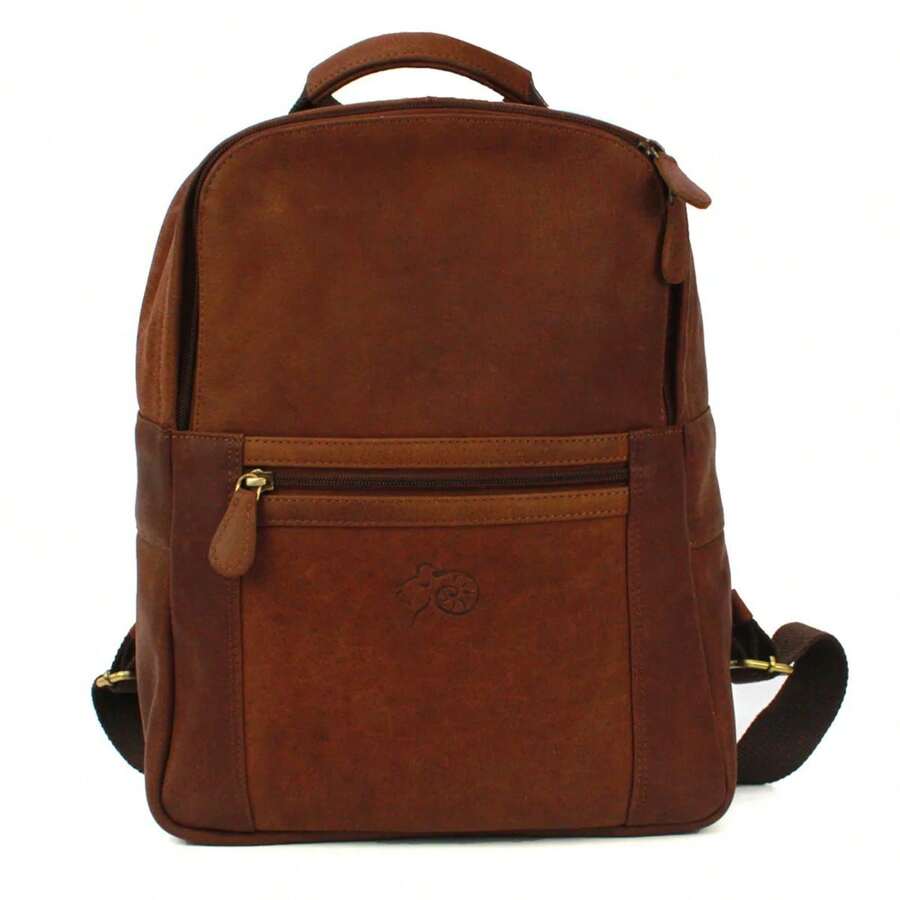 Eastern Counties Leather Ross Distressed Leather Backpack (Tan) - Beige - View 1