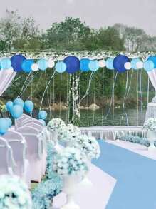 12pcs Party Decoration Paper Lanterns, Foldable Round Hanging Decorations For Birthday Wedding Decor, Back To School Valentine Day