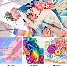 200色彩鉛筆套裝，內含彩色繪本、削筆器，精選上色鉛筆，可進行層次疊加，混色，油性彩色鉛筆 - 200色油性彩鉛 - 查看 4