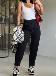 Women Suit Pants - màu đen - Xem 1