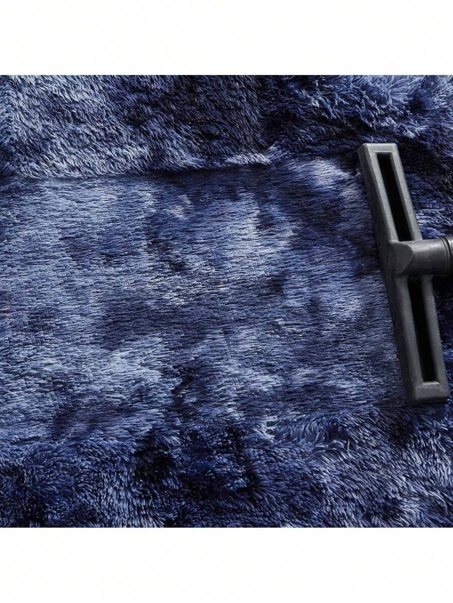 Alfombra Decorativa 150 X 200 Cm Sala De Estar Y Dormitorio - Azul Marino - Ver 1