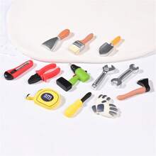 10 pièces/20 pièces/30 pièces Mini outil de réparation en résine, boîte à outils, pince, accessoires de couteau pour scène miniature