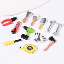 10 pièces/20 pièces/30 pièces Mini outil de réparation en résine, boîte à outils, pince, accessoires de couteau pour scène miniature