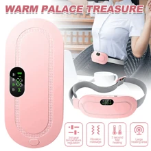 1pc Heating Waist Belt For Menstrual Cramps Relief, Portable Cordless Heating Pad For Stomach, 3-Speed Temperature Adjustment And 4-Speed Massage Modes, Back And Belly Heating Pad For Women