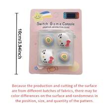 4pcs/Set Cute Hreat Compatible With Switch Rocker Cap Multifunctional NS Handle Silicone Rocker Protective Cover Adapted To OLED Switch Birthday Christmas Gift For Youth Game Lovers