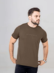 Men T-Shirts - 鏽棕色 - 查看 2