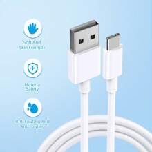 USB A To USB C Charger Cable 3M, Fast Charging USB Type C Cable, Compatible With Samsung Galaxy S23/S22/S21/S20, Pixel, IPad Pro, And More - Multicolor - View 6