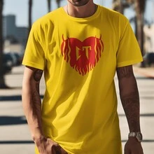 PLAYERA CAMISETA TAN TOP CORRIDOS TUMBADOS CT ROSA - Amarillo - Ver 2