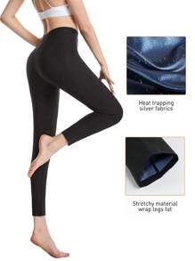 2025 Summer New Women's Solid Color Sauna Sports Pants, High Waist Hip Control Sexy Fitness Leggings, Waist Training Slim Workout Long Pants, One Piece, Butt Lifting Sauna Shaping Capri Pants, Women's Slimming Workout Leggings, Tummy Control Yoga Tight Pants To Create A Perfect Figure Gym Accessories