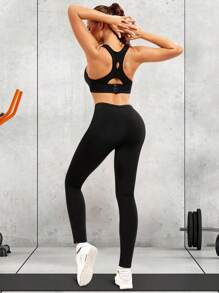 2025 Summer New Women's Solid Color Sauna Sports Pants, High Waist Hip Control Sexy Fitness Leggings, Waist Training Slim Workout Long Pants, One Piece, Butt Lifting Sauna Shaping Capri Pants, Women's Slimming Workout Leggings, Tummy Control Yoga Tight Pants To Create A Perfect Figure Gym Accessories