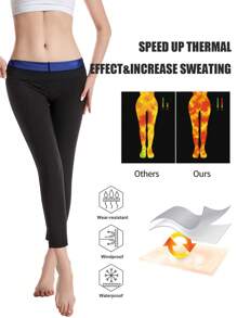 2025 Summer New Women's Solid Color Sauna Sports Pants, High Waist Hip Control Sexy Fitness Leggings, Waist Training Slim Workout Long Pants, One Piece, Butt Lifting Sauna Shaping Capri Pants, Women's Slimming Workout Leggings, Tummy Control Yoga Tight Pants To Create A Perfect Figure Gym Accessories