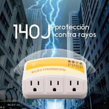 SHIXIONG Protector de voltaje de 3 tomas, 1440W, 120V, 12A, Protege contra sobretensiones de alto y bajo voltaje, Supresor de picos para Refrigerador, Congelador, Lavadora, TV, Microondas, Aire acondicionado - Tipo de Enchufe B USA (110-127V) - Ver 4
