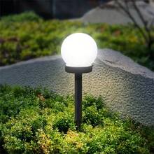 2pcs Outdoor Solar LED Ball Shaped Garden Light, Waterproof Pathway Landscape Stake Light For Patio, Halloween Decoration, Cold White - Multicolor - View 7
