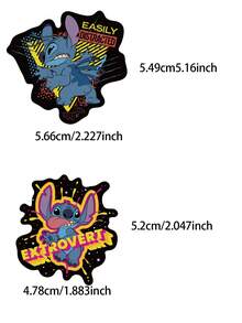90 張可愛卡通縫線裝飾貼紙適用於吉他、滑板、頭盔和筆記本,防水 Diy - 彩色 - 查看 4
