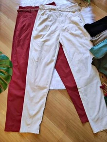 Women Pants - Màu Cam cháy - Xem 3