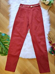 Women Pants - Màu Cam cháy - Xem 2