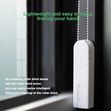 Smart Curtain Automatiköffner, intelligenter elektrischer Kettenvorhang Motor Schalter, WiFi Tuya APP Steuerung, Rolladenantrieb Motor, kann mit Alexa Home und anderen Lautsprechern verbunden werden, Sprachsteuerung, Smart Home, geeignet für Jalousien und Rollläden