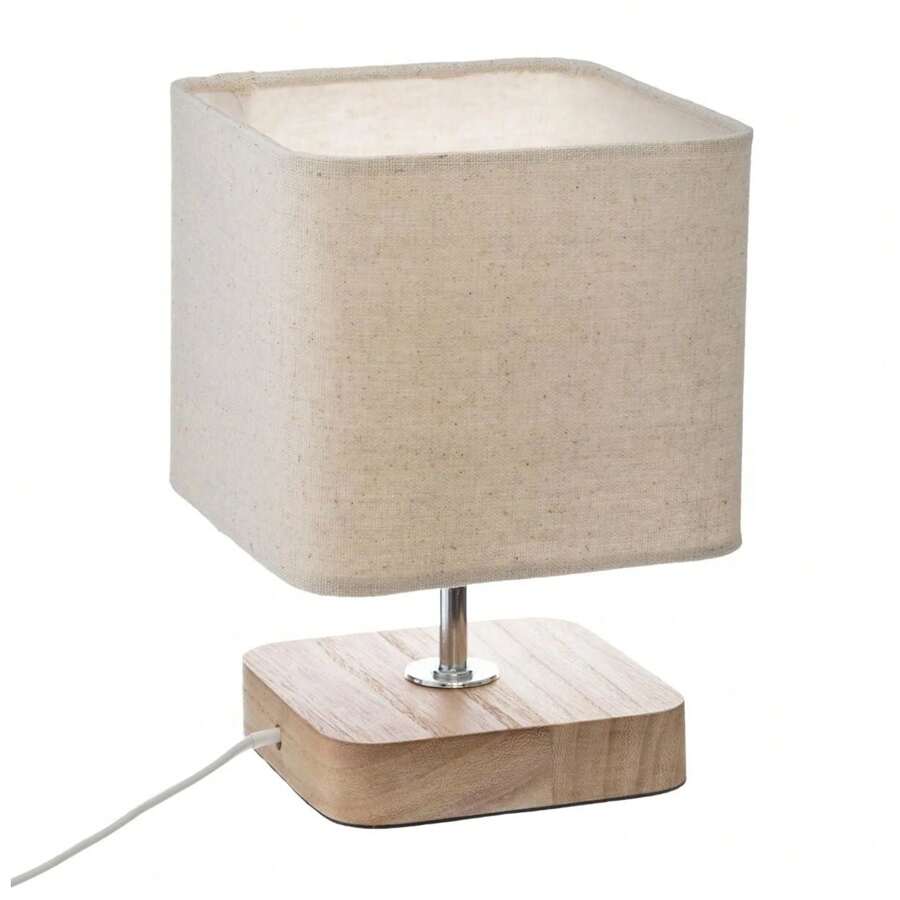 Lámpara de Sobremesa de Madera H. 21 cm. Atmosphera. Envío gratuito en 24/48 horas - Marrón - Ver 1