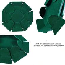 Tapete para practicar el putt de golf, tapete de práctica de putt con puerta de bola de felpa, disco portátil de taza de hoyo mini para práctica de golf en interiores y exteriores. - Verde - Ver 5
