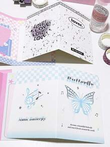 10PCS Korean Ins Fashion Cute 3-Inch Photo Card Back Card Foldable Card Holder Original Ins Folding Card Packaging Material Card Set Card Delivery Message Card Gift Packaging Card Greeting Card Campus Supplies Student Stationery,Funny,Gift Card Back To School,Valentine,Wedding,Mother's Day,Mom's Gift,Back To School,School Supplies - Multicolor - View 7