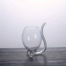 1pc Creative Transparent Glass Vampire Wine Cocktail Glass, Suitable For Daily Use - Clear - View 8