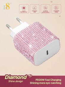 D8 1 Pc 20W PD Fast Charging, USB-C Cord Phone Charger , Compatible With I Phone 16/15, 15 Plus, 15 Pro, 15 Pro Max, IPad, IPad Pro 12.9 Gen 5/4/3,Galaxy S23 Ultra/S23/S23+/S22/S22 S21 S20 Ultra/S22+/S21+/ Ultra/S20/S20+20W S Amsung Fast Charging USB C Adapter Compatible With Ipad Pro Christmas Gift USB C Charger For I Phone 15 Suitable For Travel, Office, Dorm, And Home