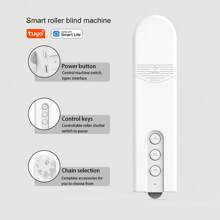 Smart Curtain Automatiköffner, intelligenter elektrischer Kettenvorhang Motor Schalter, WiFi Tuya APP Steuerung, Rolladenantrieb Motor, kann mit Alexa Home und anderen Lautsprechern verbunden werden, Sprachsteuerung, Smart Home, geeignet für Jalousien und Rollläden
