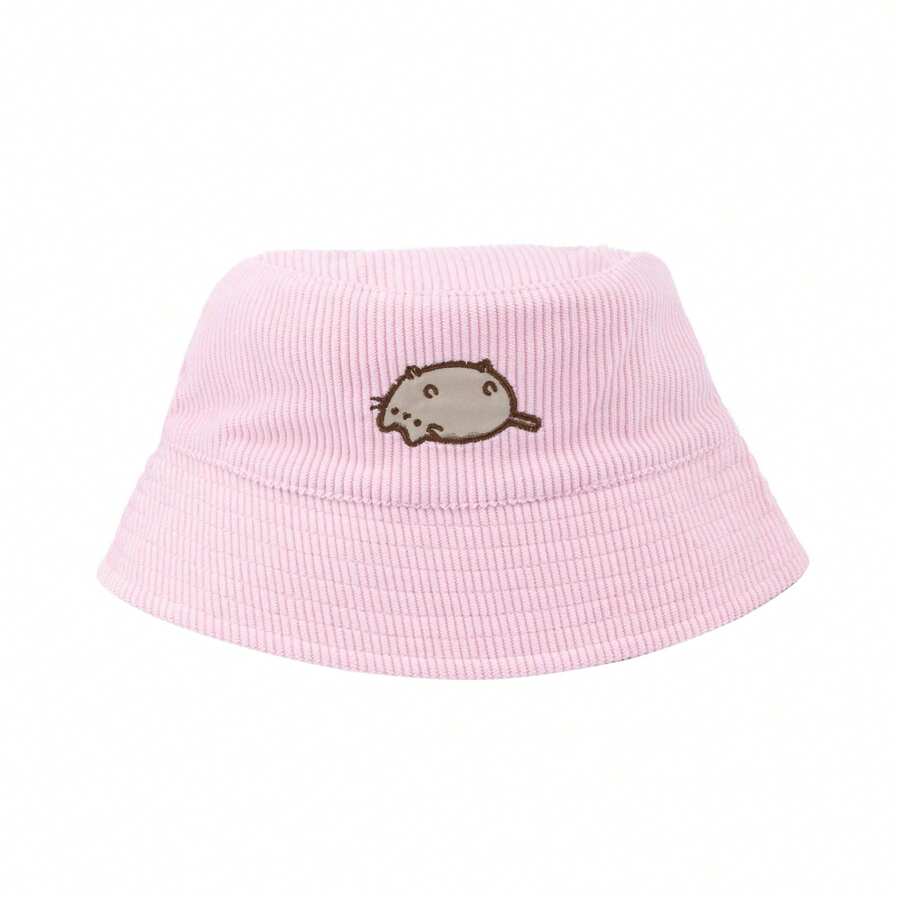 Pusheen Girls Cord Bucket Hat (Pink) - Pink - View 1