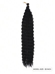Deep Curly Hair Extensions Ocean Wave Crochet Hair Extensions Deep Wave Crochet Hair Extensions 1Pack 30Inch Synthetic Twist Ripple Curly Braiding Hair For Women