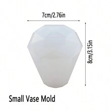 1/4 件 DIY 树脂浴室收纳模具套件 - 具有现代不对称形状的定制梳妆台配件 - 白色 - 查看 13