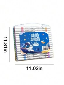 New Acrylic Marker Student Watercolor Pen Art Painting Special Color Opaque Stackable Color Marker Set - Pink - View 7