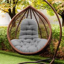 Live And Home 3 Colors Outdoor Tufted Hanging Egg Chair Thick Cushion,Swing Chair Pad,Swing Chair Seat Cushion,Bench Cushion,Sun Lounger Rocking Cushion,Hanging Chair Backrest Pillow,Soft Comfortable Basket Chair Seat Cushion,Hammock Chair Seat Pads,Sofa Cushion,Chair Seat Mat For Relaxer Patio Garden Lounge