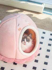 1pc Cute Octopus Pet Bed For Small-Medium-Sized Cats And Dogs, All Seasons - Mint Green - View 5