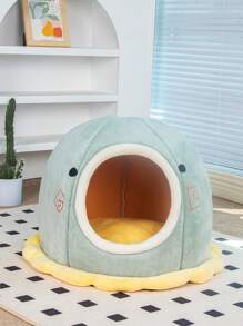 1pc Cute Octopus Pet Bed For Small-Medium-Sized Cats And Dogs, All Seasons - Mint Green - View 3