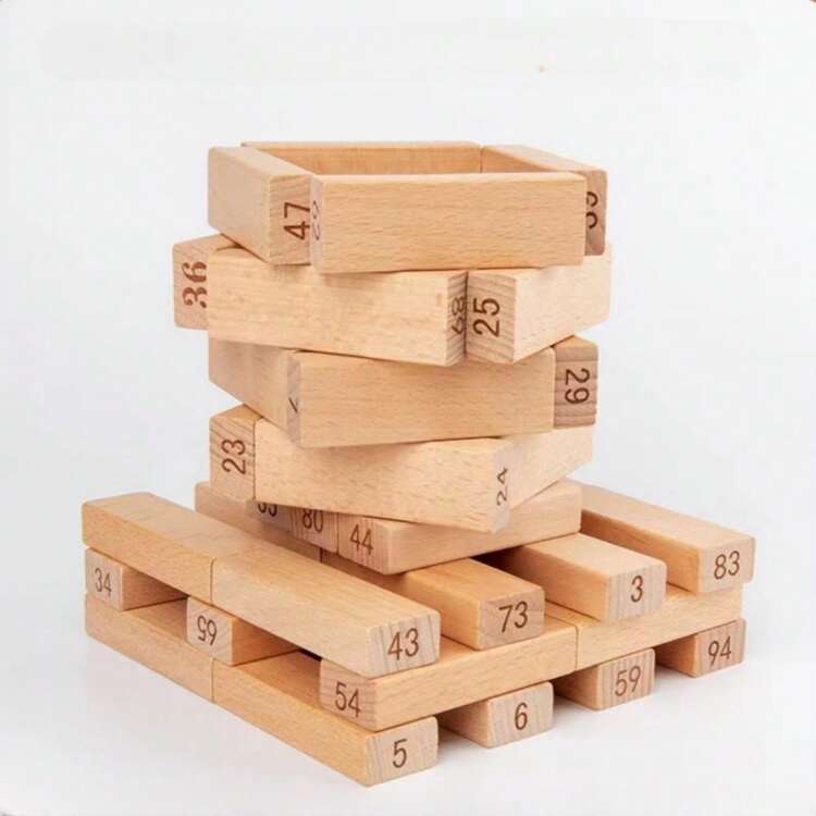 لعبة برج التراص 1 قطعة، لعبة تعليمية بجدول تفاعلي لتعزيز التنسيق بين العين واليد، و أفضل ألعاب الأسرة للأطفال والكبار - متعدد الألوان - مشاهدة 7